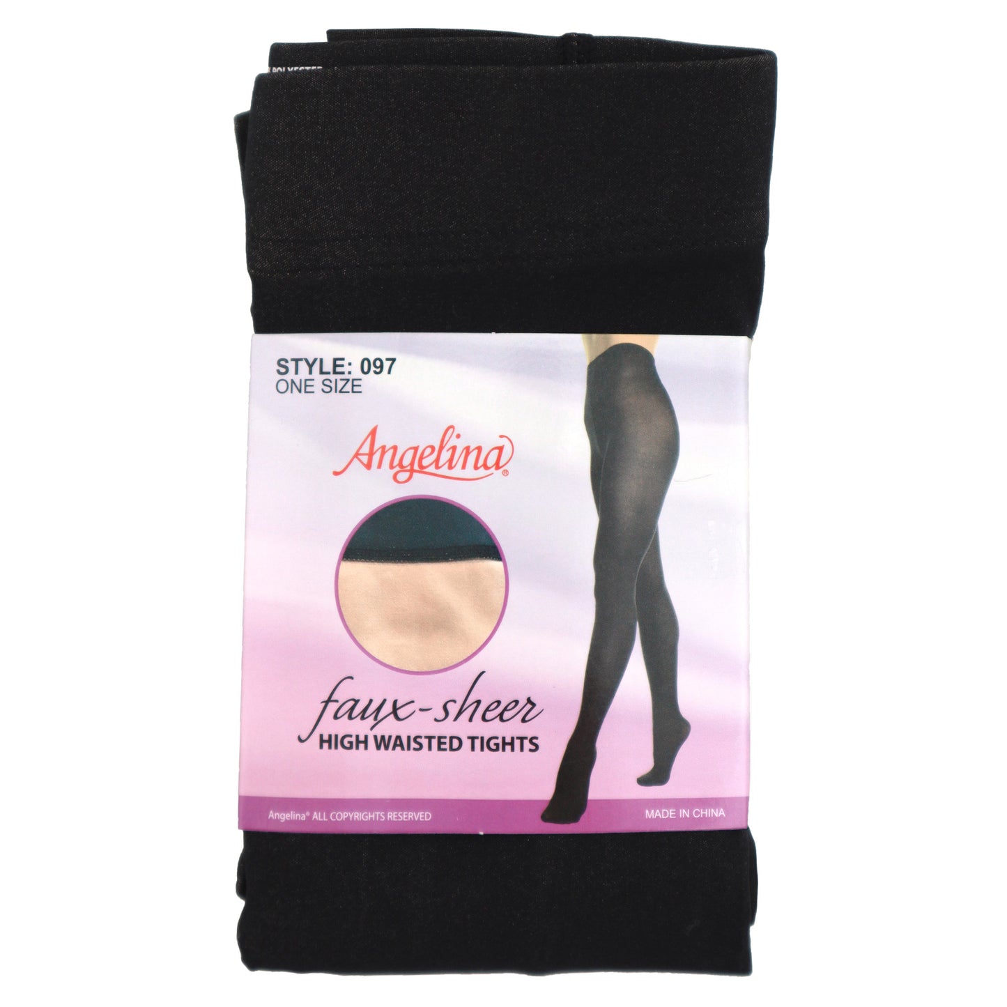 Faux-Sheer High Waisted Tights (6-Pack), #097