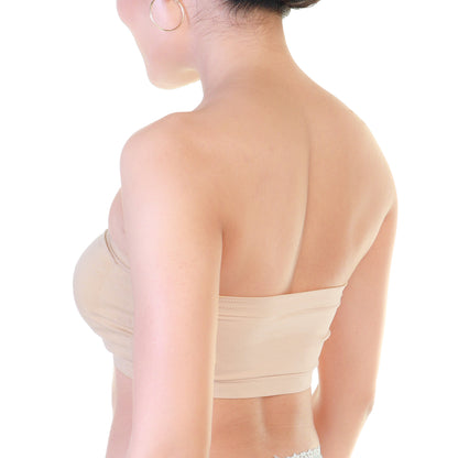 Angelina Seamless Bandeau with Removable Cups (6-Pack), #SE0911