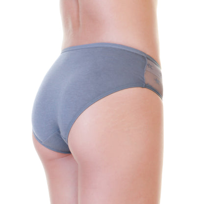 Angelina Cotton Hiphugger Panties with Star Mesh Design (12-Pack), #G6779