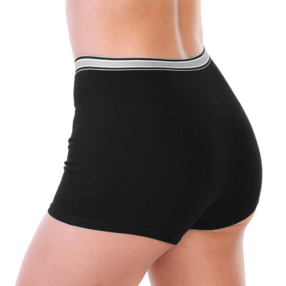 Angelina Cotton Boyshort Panties with Elastic Waistband (12-Pack), #G6642