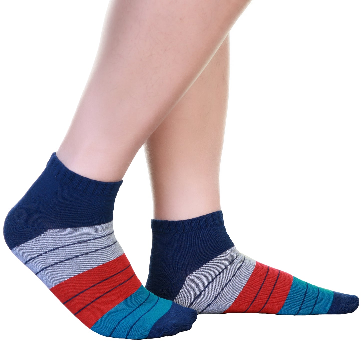 Assorted Prints Unisex Low Cut Trainer Socks (12-Pairs)