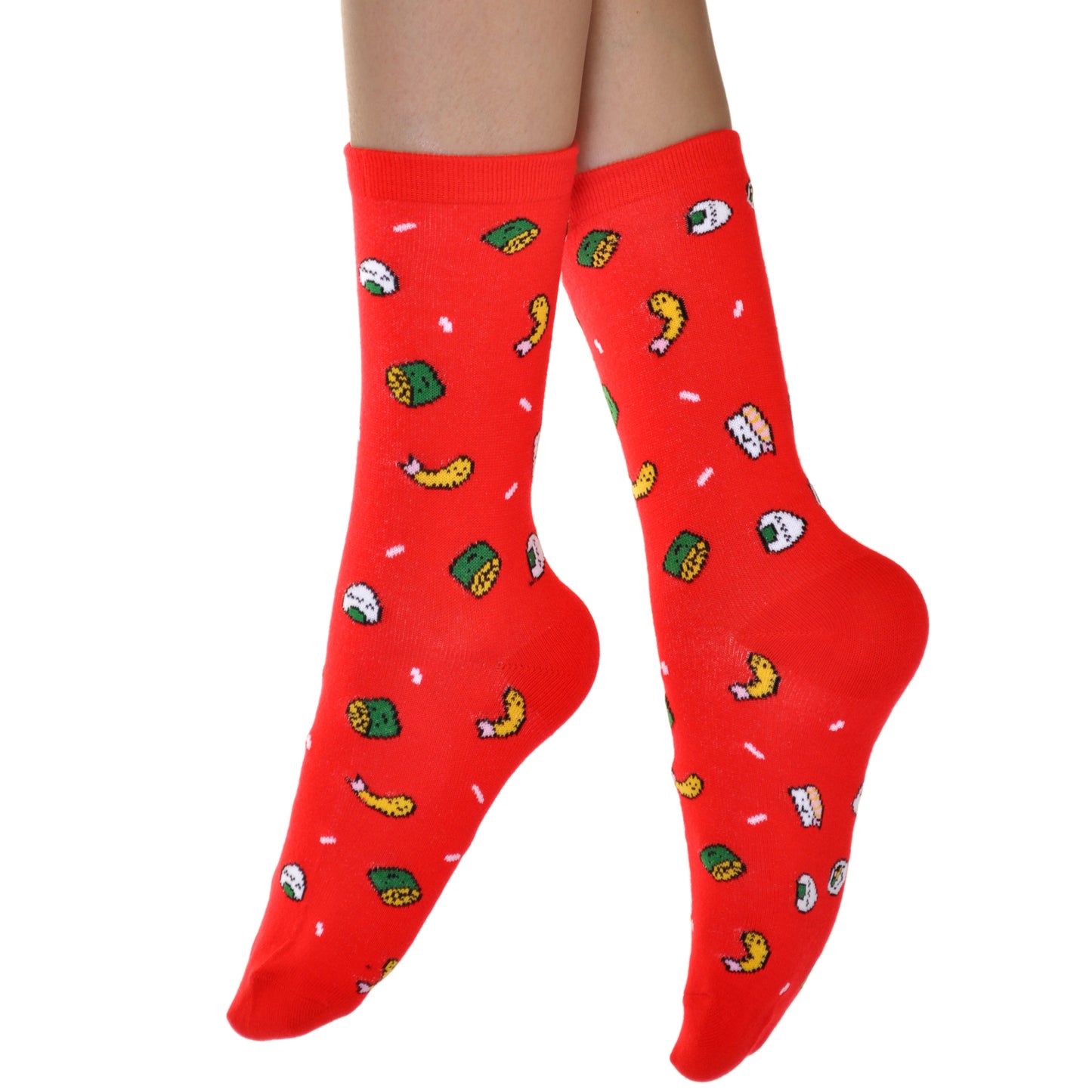 Angelina Novelty Foodie Crew Socks (1 Dozen), #2554