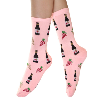 Angelina Novelty Foodie Crew Socks (1 Dozen), #2554