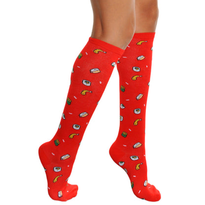 Angelina Novelty Foodie Knee-High Socks (1 Dozen), #2557