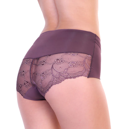 Angelina Laser Cut High-Rise Briefs with Lace Back Detail (12-Pack), #G6745