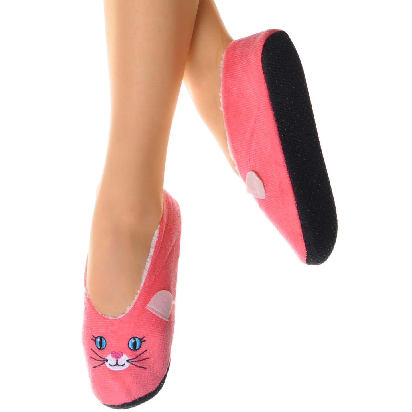 Angelina Snuggly Slip-Resistant Animal Slipper Socks (12-Pack), #WF1217