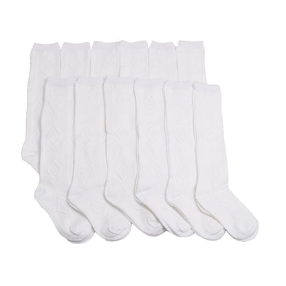 Angelina Classic Uniform Knee-High School Socks (6 Dozen), #3102