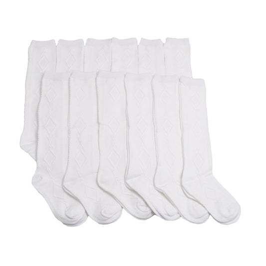 Angelina Classic Uniform Knee-High School Socks (6 Dozen), #3102