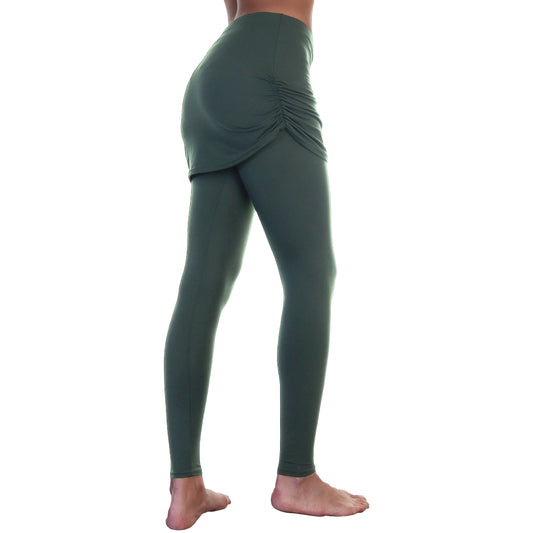 Angelina High Waist Leggings with Attached Mini Skirt (12 Pack), #041
