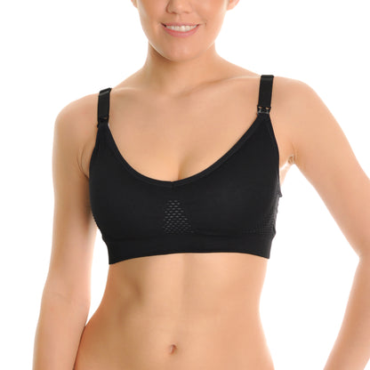 Angelina Seamless Nursing Bras with Mesh Detail (3-Pack), #SE861