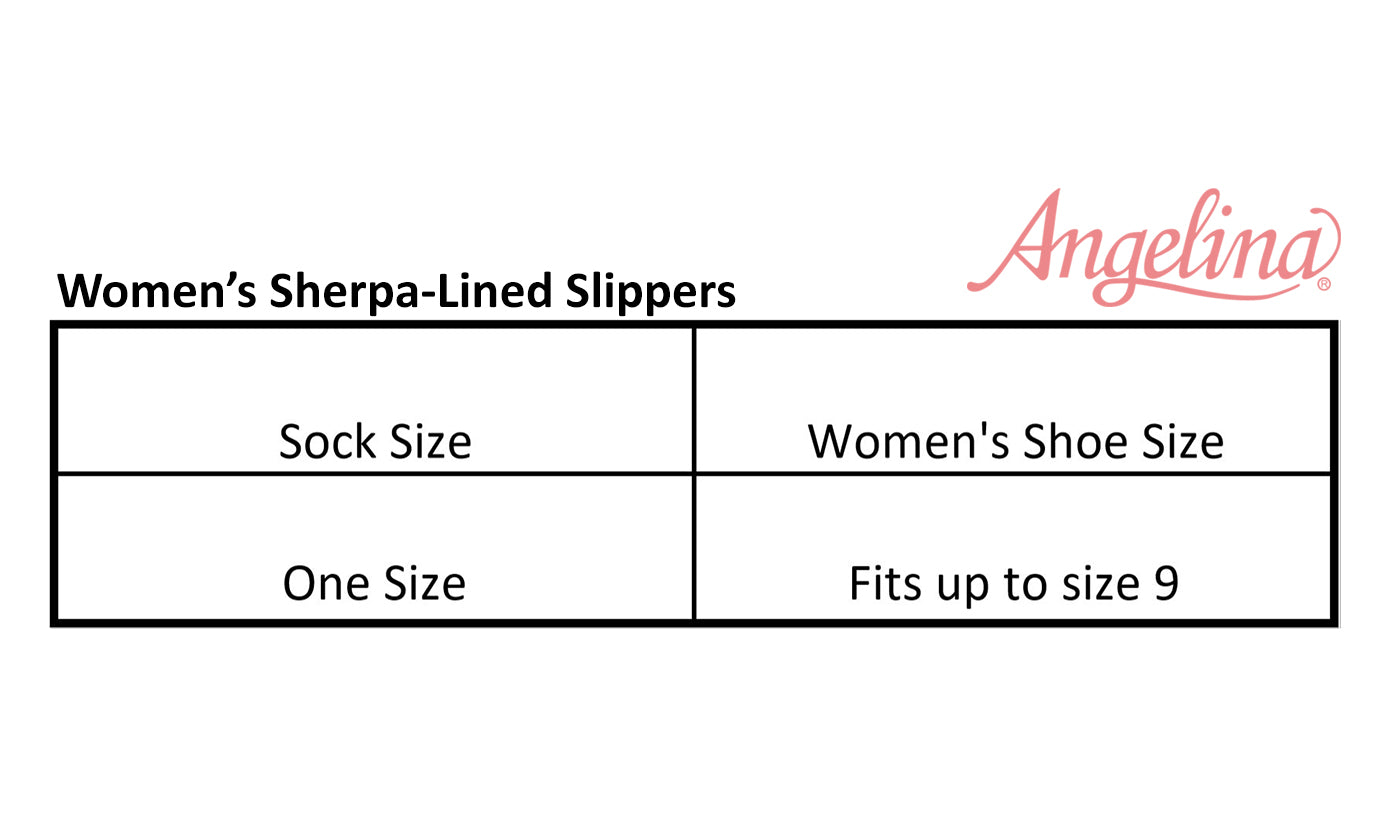 Angelina Winter-Weight Sherpa-Lined Reversible Sequin Slipper Socks (3-Pairs), #WF1918