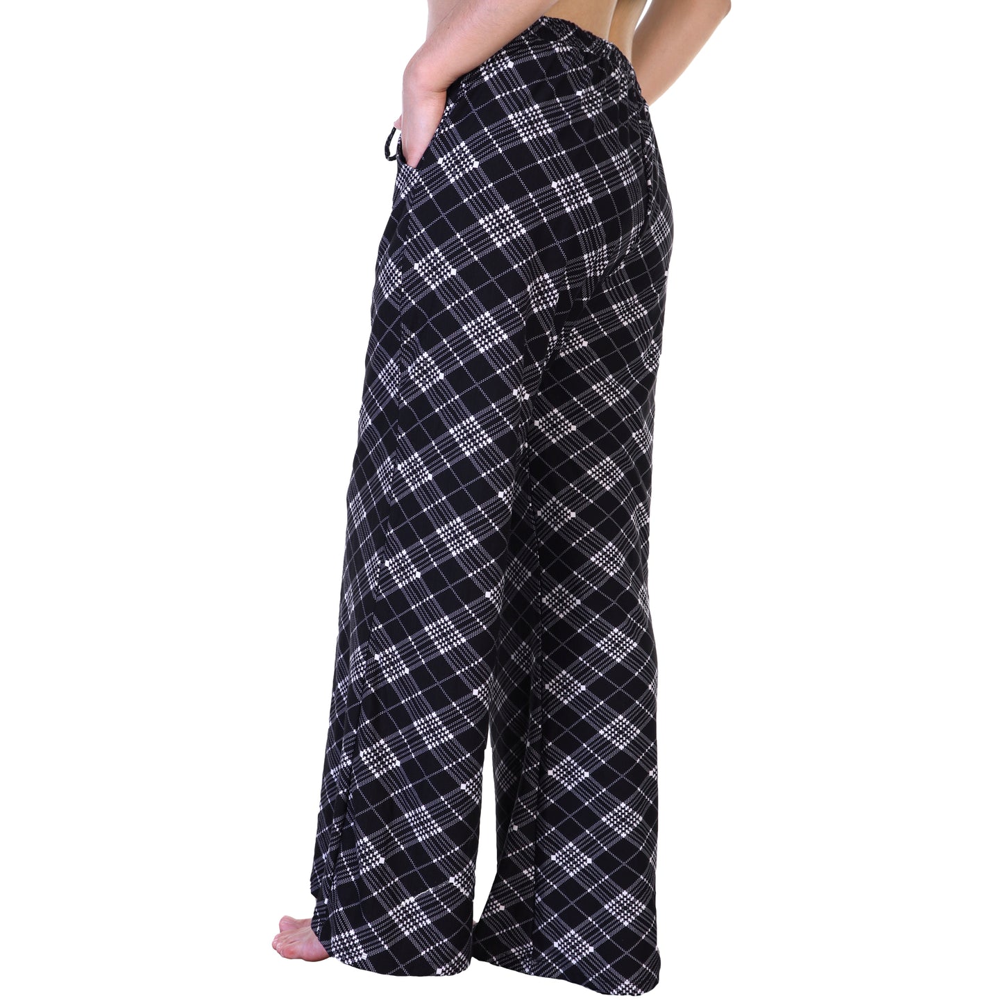 Angelina Mid-rise Palazzo Pants with Pockets (1 or 4 Pack), #043