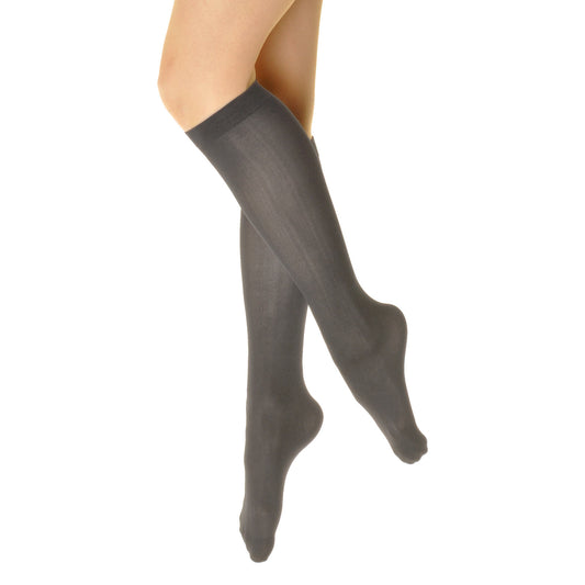 Angelina Sheer Support Nylon Spandex Knee-High Stockings (6-Pairs), #KH8001