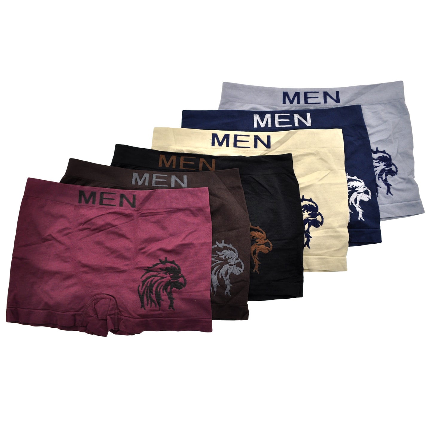 Angelina Men's Hawk Seamless Boxer Brief (12-Pack), #GA62004