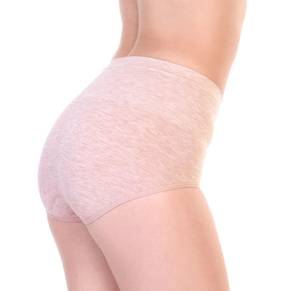 Angelina Seamless Cotton Light-Control Mid-Rise Briefs Panties (6 or 12 Pack), #SE905