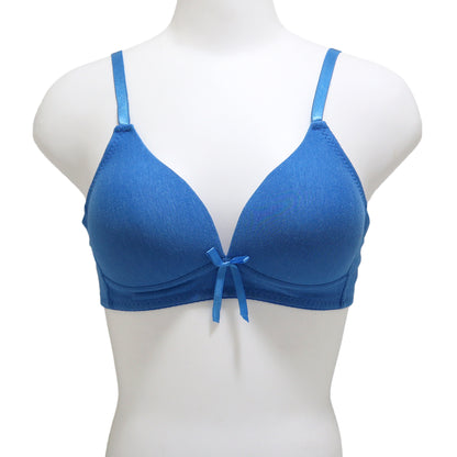 Angelina Wire-Free, Lightly Padded Cotton A-Cup Bra (6-Pack), #B131A