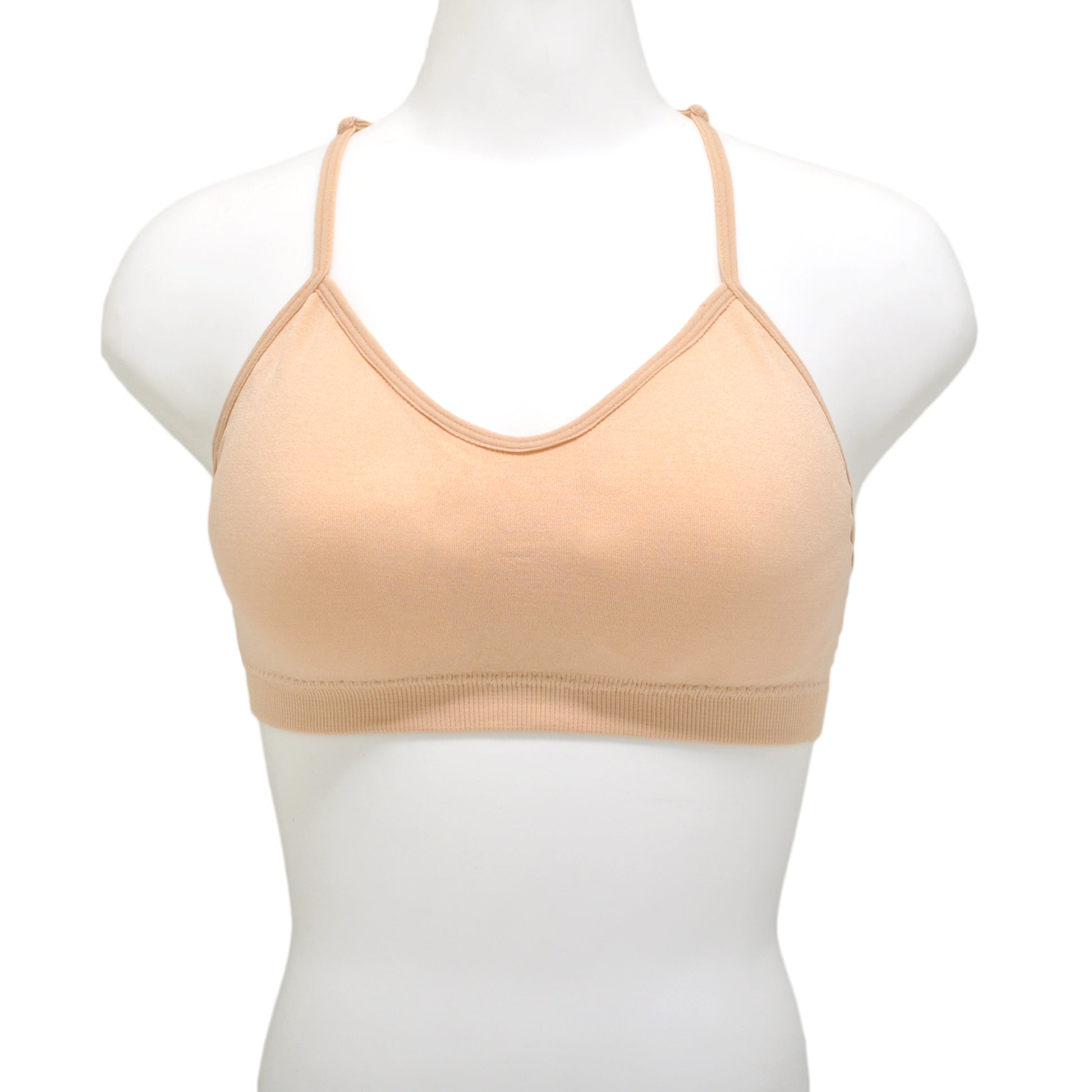 Angelina Wired Front Closure Bras with Lace Racerback (6-Pack)