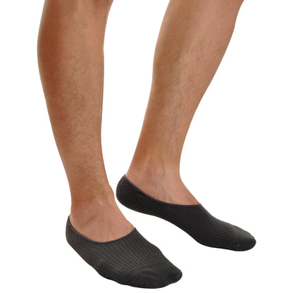 Espada Menswear No-Show Socks with Silicone Heel-Grip (6-Pairs)