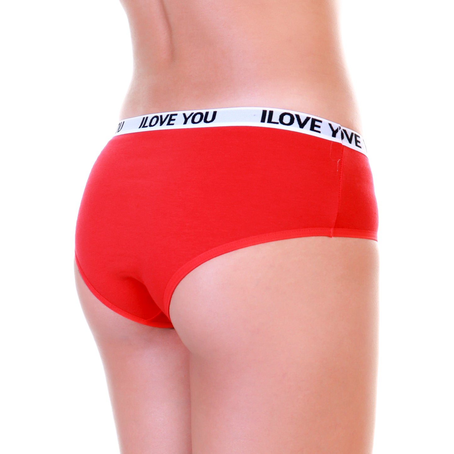 Angelina Cotton Hiphugger Panties with an I Love You Waistband (12-Pack), #G6780