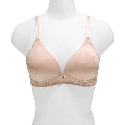 Angelina Wire-free Lightly Padded A-Cup Bras with Cherry Print Detail (6-Pack), #B361A