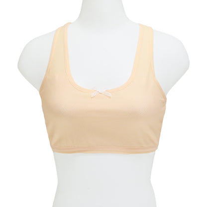 Angelina Girls Basic Mesh Wide Straps Wireless Training Bras (6-Pack), #B388A