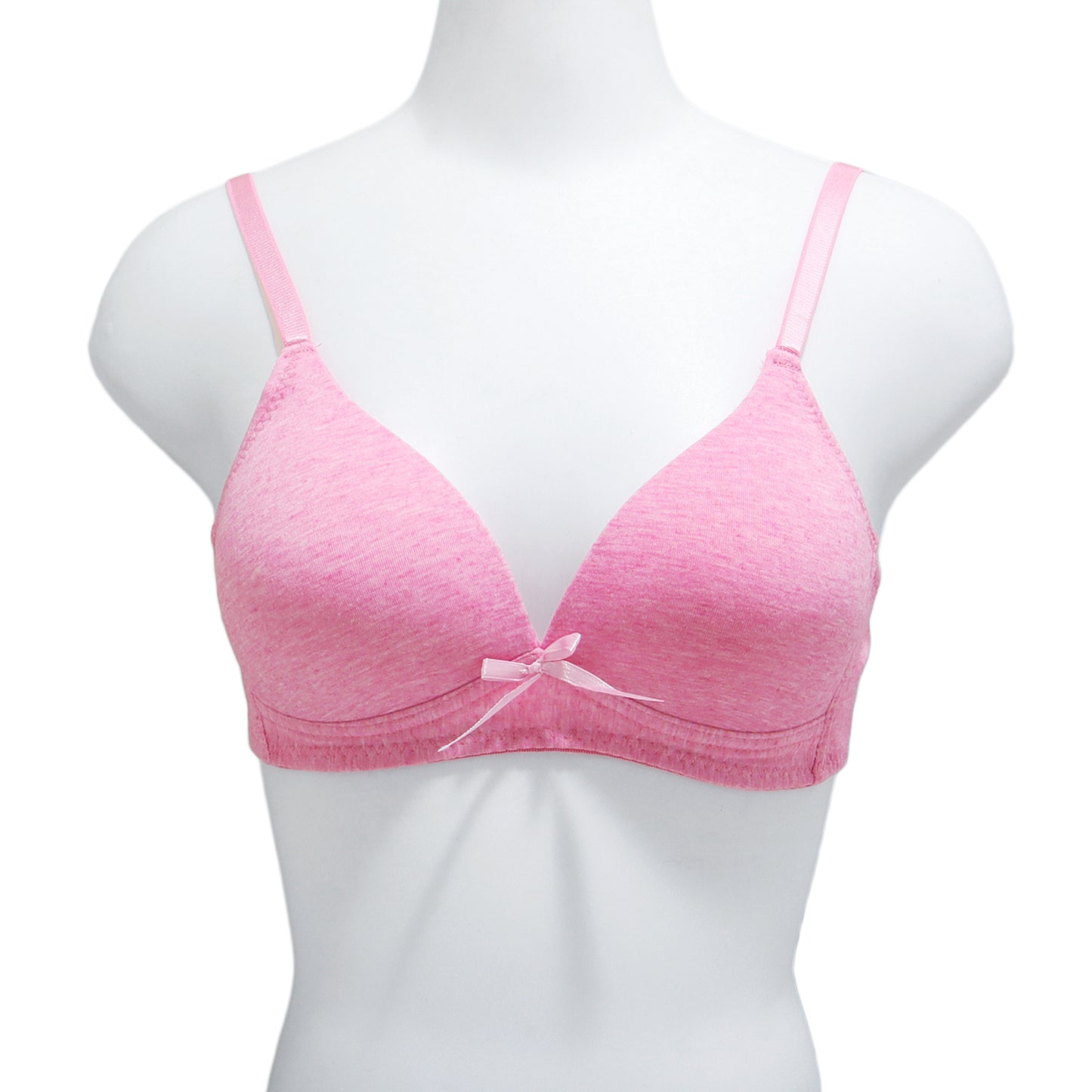 Angelina Wire-Free Cotton Marled A Cup Bra (6-Pack), #B979A