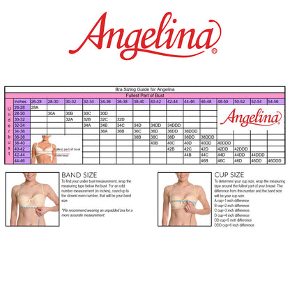 Wired T-Shirt Bras with Floral Lace Wings (6-Pack), #B999B