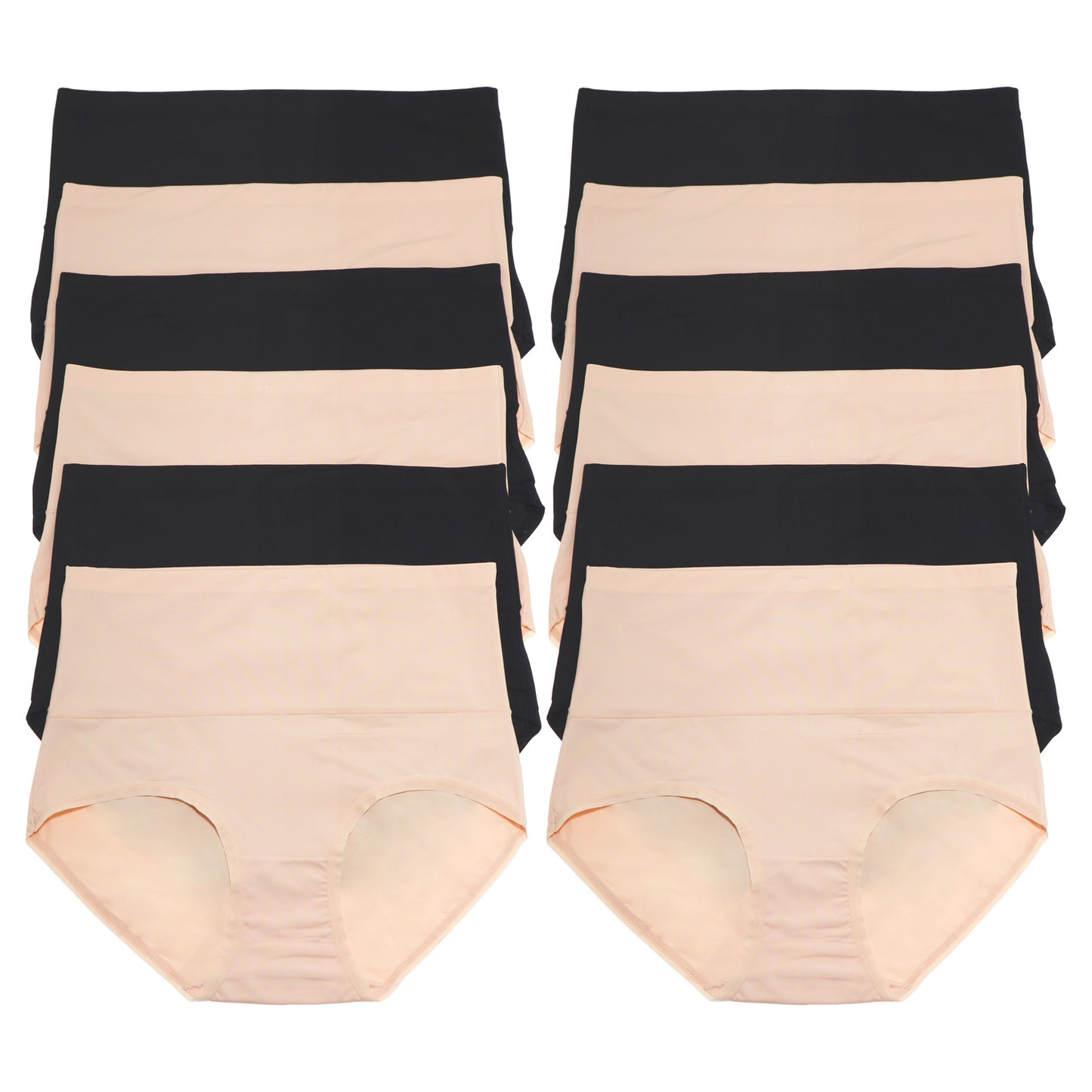 Angelina Microfiber High Waist Light Control Briefs (6 Dozen), #G3072