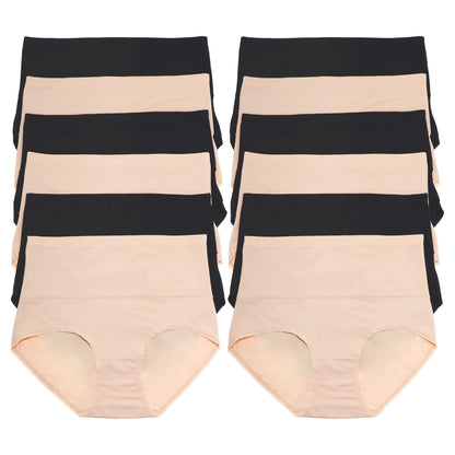Angelina Microfiber High Waist Light Control Briefs (6 Dozen), #G3072