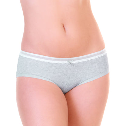 Cotton Hiphugger Panties with Elastic Waistband (12-Pack)