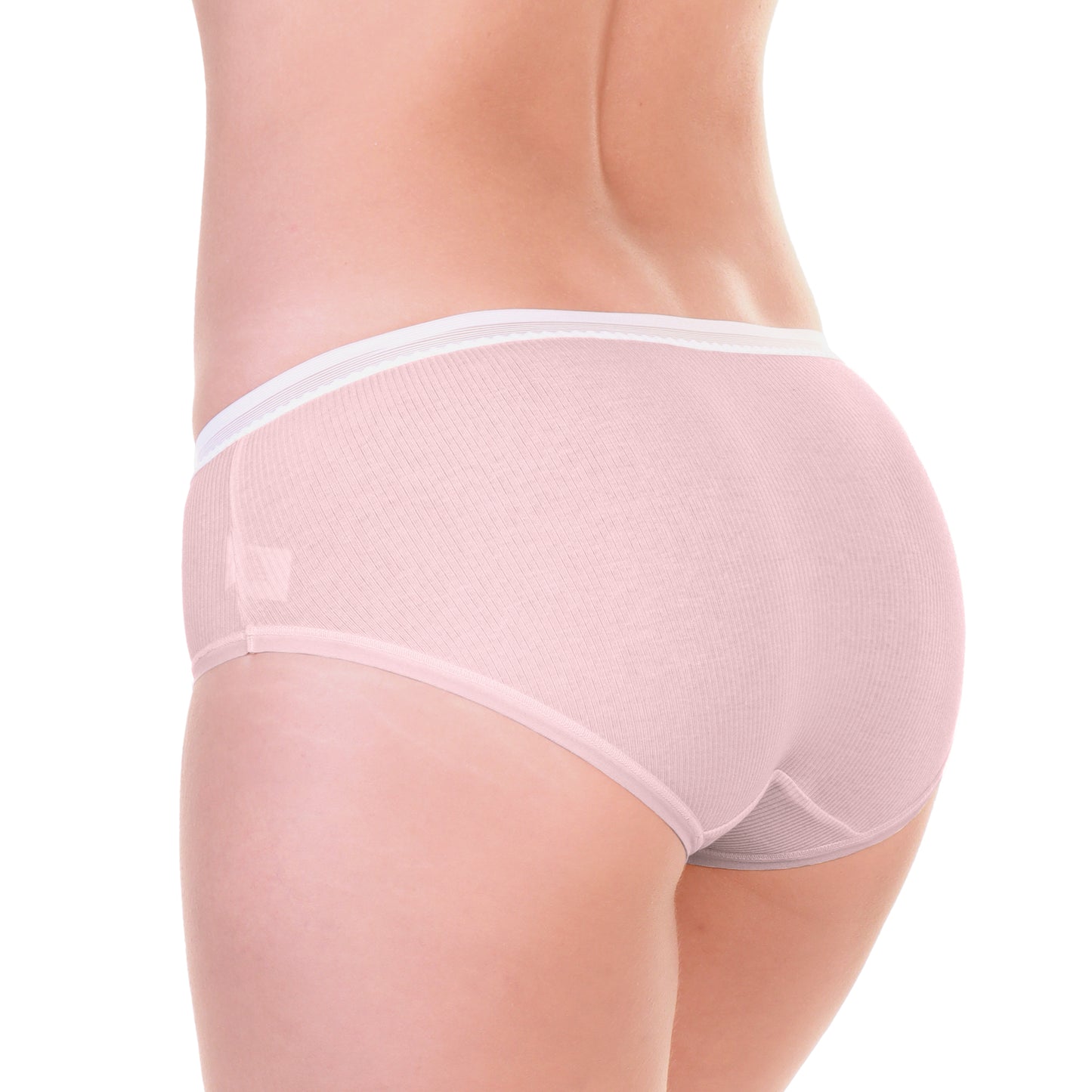 Cotton Hiphugger Panties with Elastic Waistband (12-Pack)