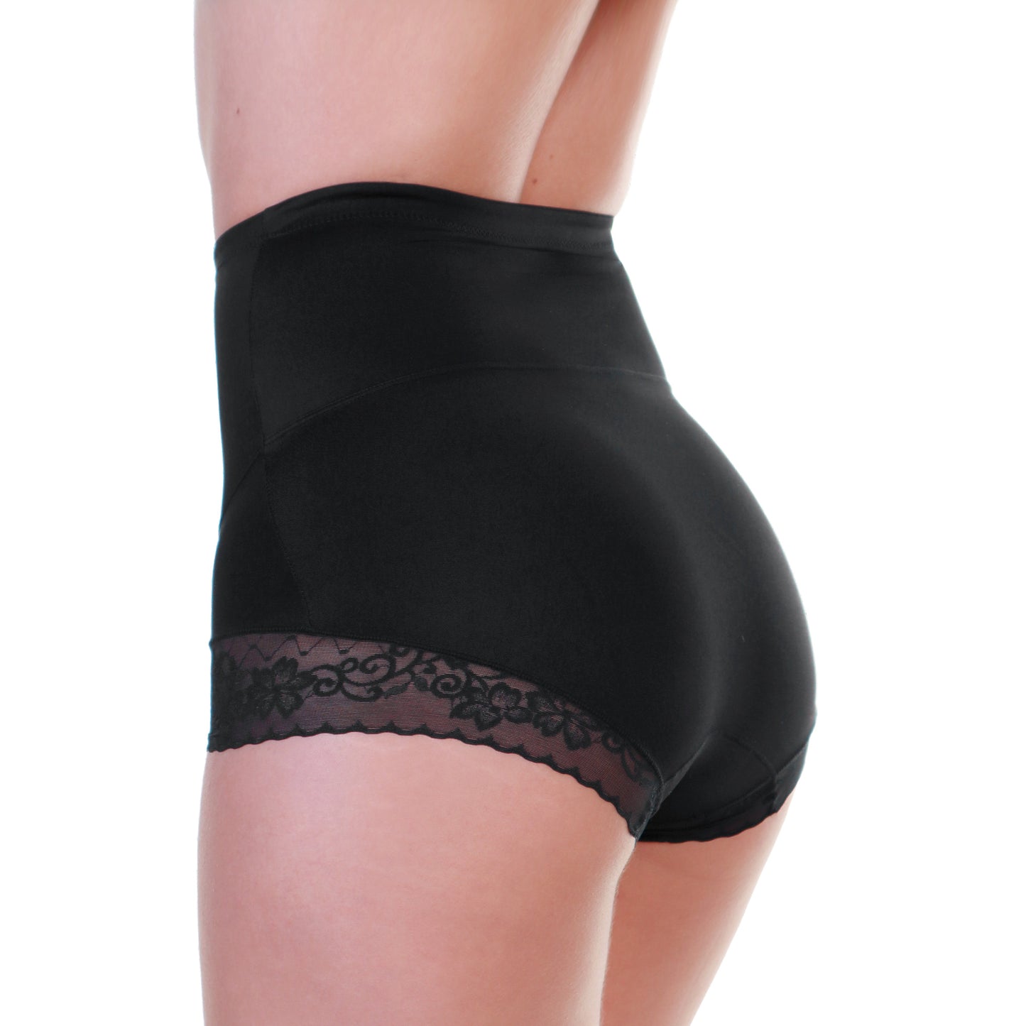 Angelina High-Waist Tummy Control Girdles w/Lace Accent Detail (12-Pack), #G6860