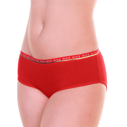 Cotton Hiphugger Panties with Elastic Waistband (12-Pack)