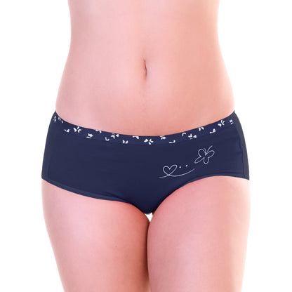 Angelina Cotton Mid-Rise Brief Panties with Butterfly Detail (12-Pack), #G6868