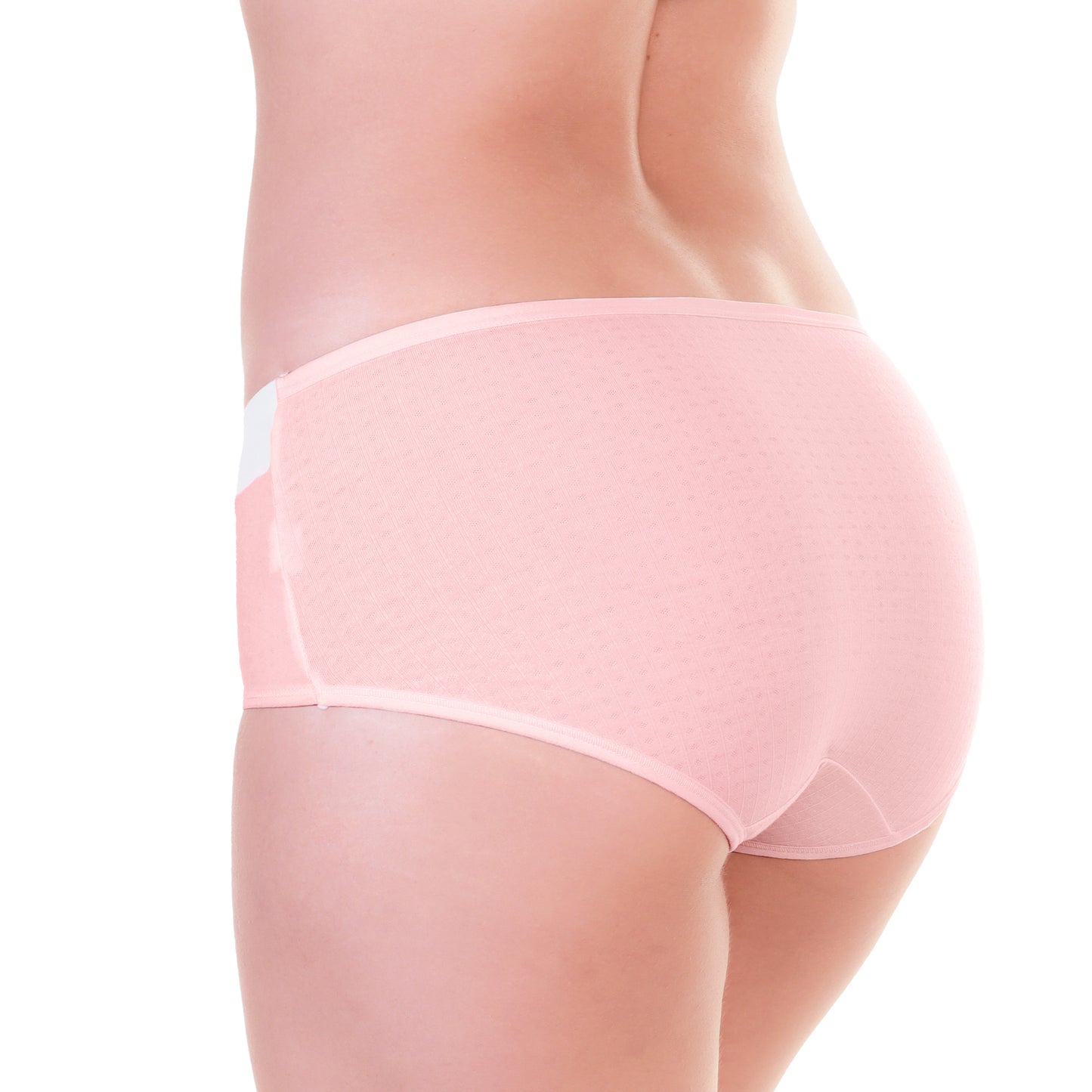 Angelina Cotton Hiphugger Panties with Textured Detail (12-Pack), #G6876