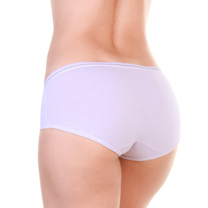 Angelina Cotton Full Coverage Hiphugger Panties (12-Pack), #G6880