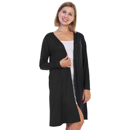 Brushed Microfiber Nightgown and Cardigan Lounge Wear Set (Sold Separately )