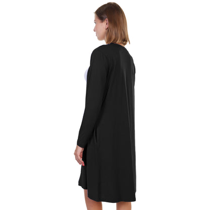 Brushed Microfiber Nightgown and Cardigan Lounge Wear Set (Sold Separately )