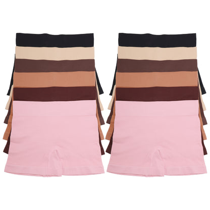 Seamless Microfiber Boyshort Panties (12-Pack), #SE099