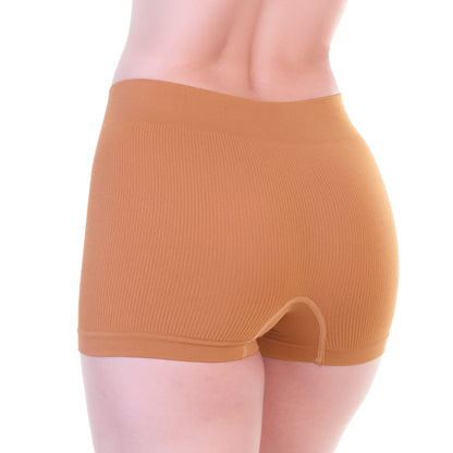 Seamless Microfiber Boyshort Panties (12-Pack), #SE099