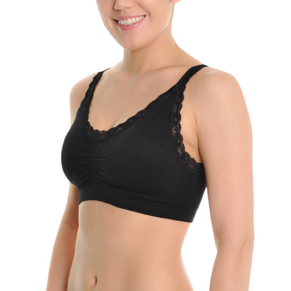 Angelina Seamless U-Back Bralette with Adjustable Straps (6-Pack), #SE872