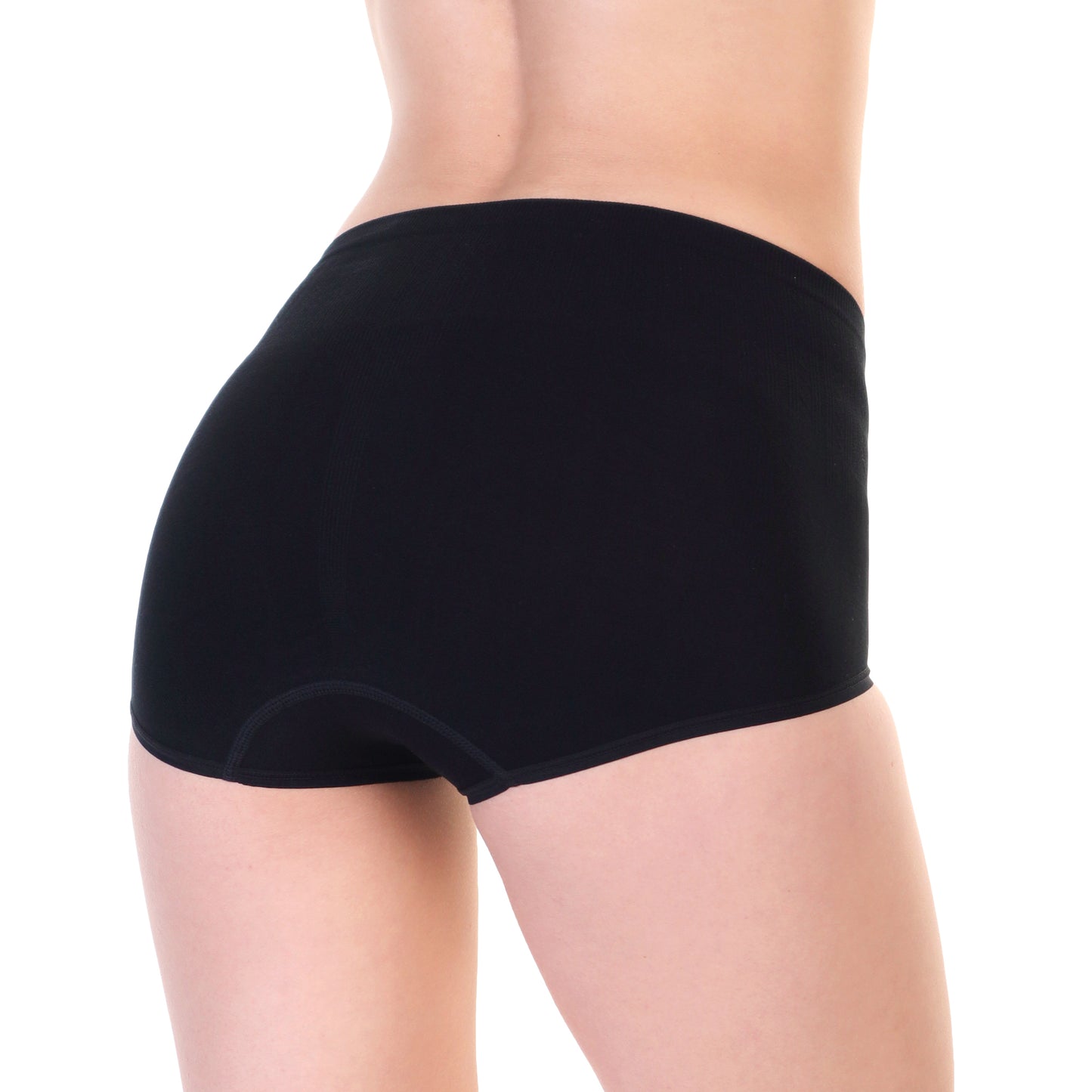 Angelina Seamless Cotton High-Waist Light-Control Brief Panties (6 Dozen), #SE909