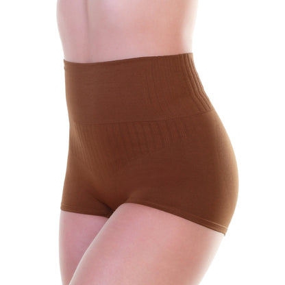 Angelina Seamless High Waist Shaping Boyshorts (6-Pack), #SE925P