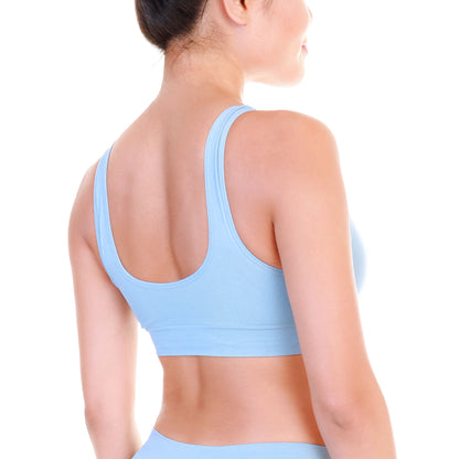 Angelina Seamless Wire-Free U-Back Microfiber Bralettes (6 Pack), #SE972