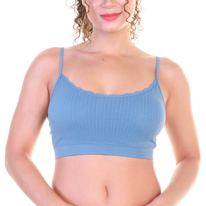 Angelina Seamless Bralette with Adjustable Straps (6-Pack), #SE989