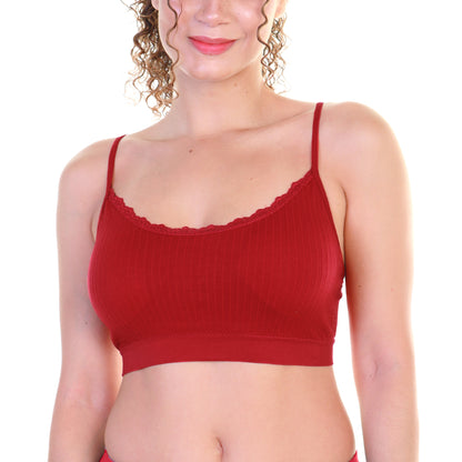 Angelina Seamless Bralette with Adjustable Straps (6-Pack), #SE989