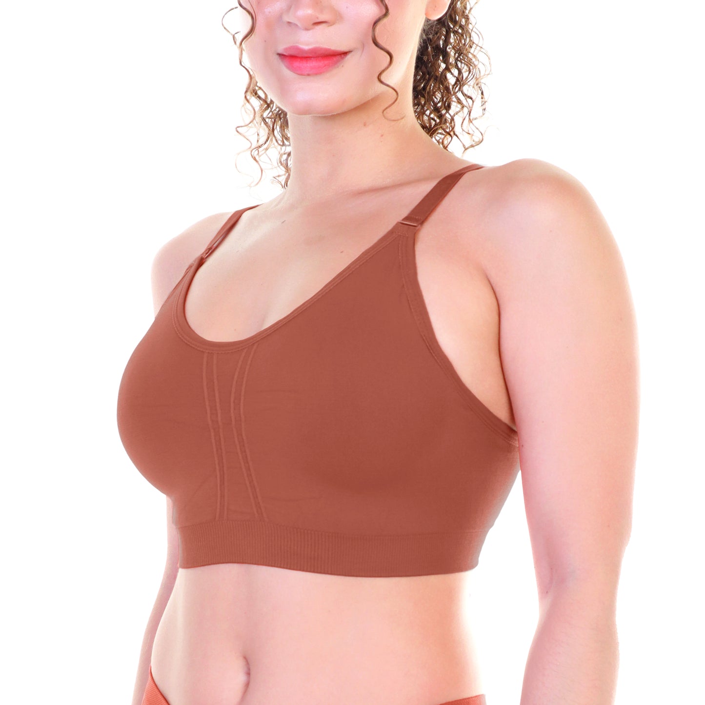 Wire-free Seamless Bra with Adjustable Closure (6-Pack), #SE996