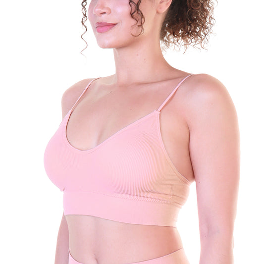 Angelina Seamless Wire-free Spaghetti Strap Bralette (3 Dozen), #SE998