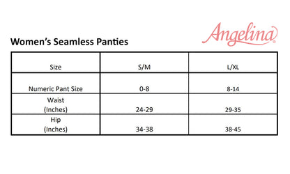 Angelina Seamless Panties with Love Peace Print (12-Pack), #SE993P