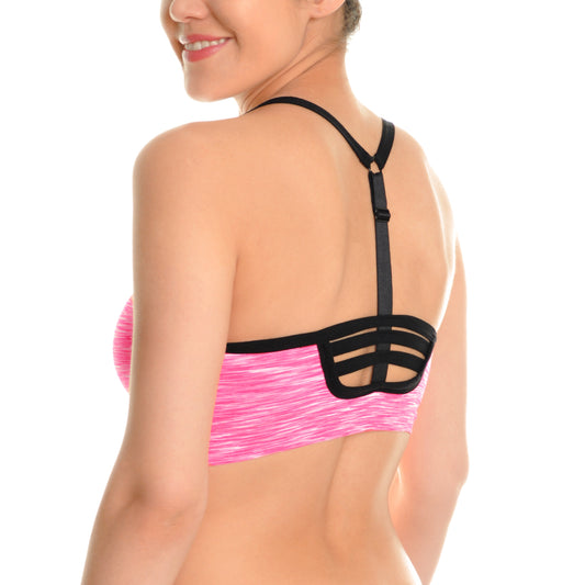 Angelina Seamless Sports Bras with Adjustable Y Strap Back (3-Pack), #SE851